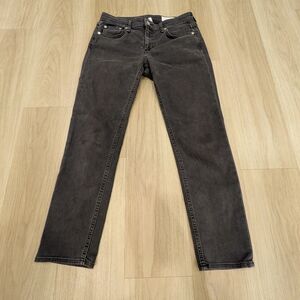 Rag & Bone DRE Low Rise Slim Boyfriend Dark Grey Jeans Size 25